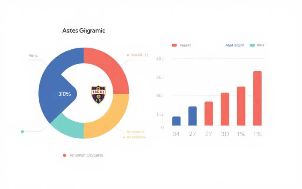 比分预测表可视化示例：两队关键指标雷达图与概率分布条形图